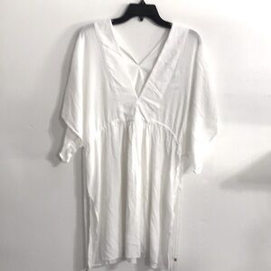 Ralph Lauren white beach coverup dress Sz S
